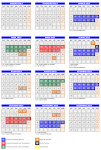 Calendário 2013