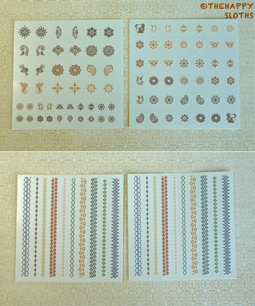 Henna Nails: Manicure Featuring bigRuby Henna Nail Tattoos | The Happy