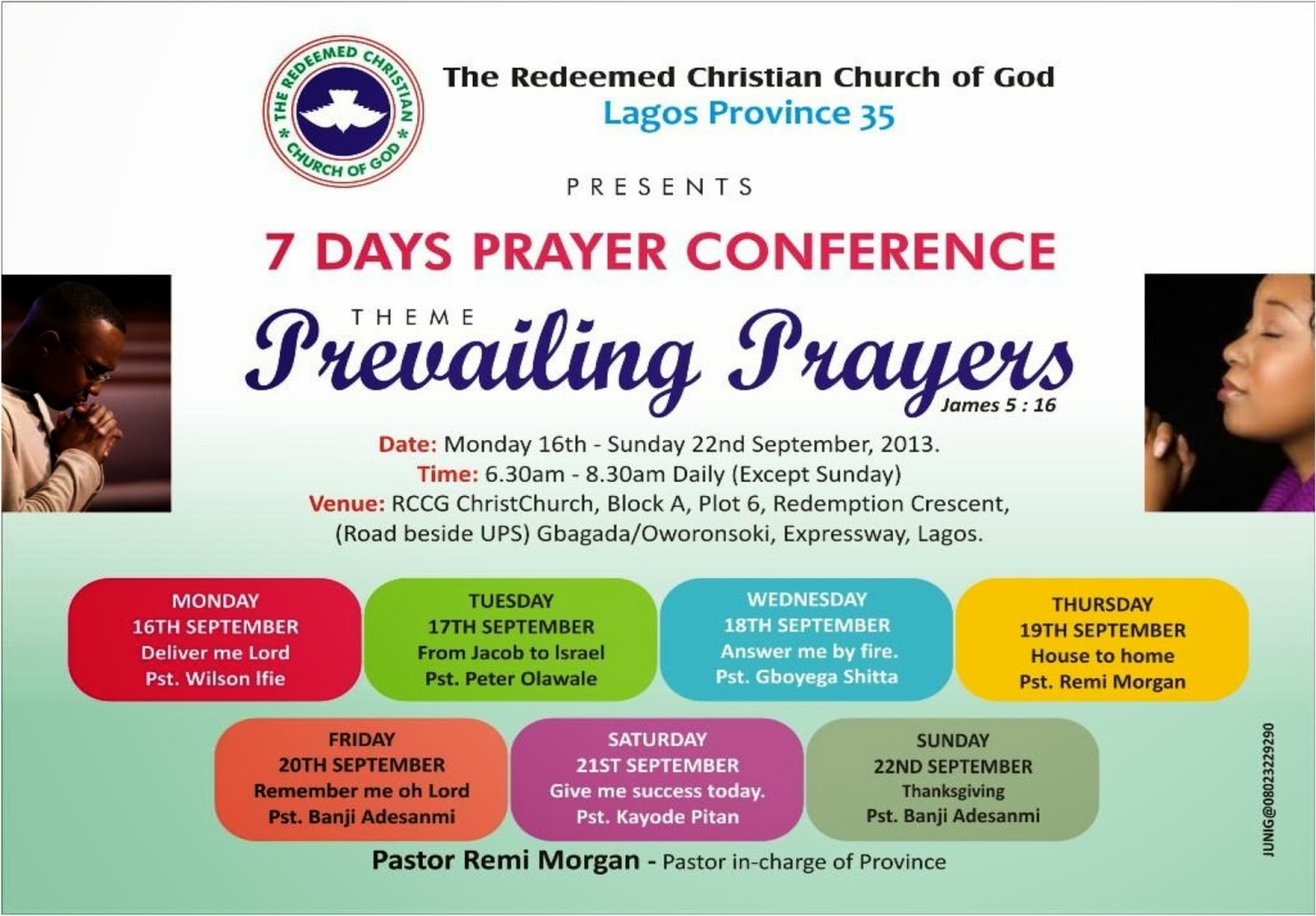 REMEMBER ME OH LORD ! Banji Adesanmi Ministry