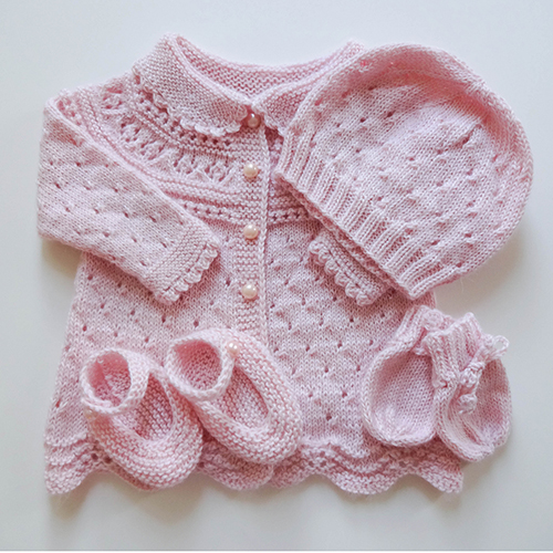 Daily Knitting Patterns Lace Baby Drops