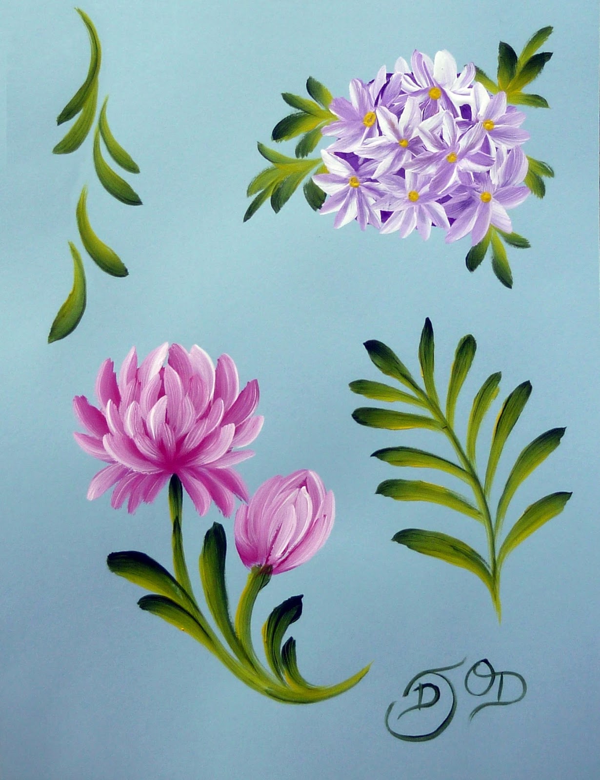 Идеи на тему «One stroke» (450) рисование одним мазком, уроки