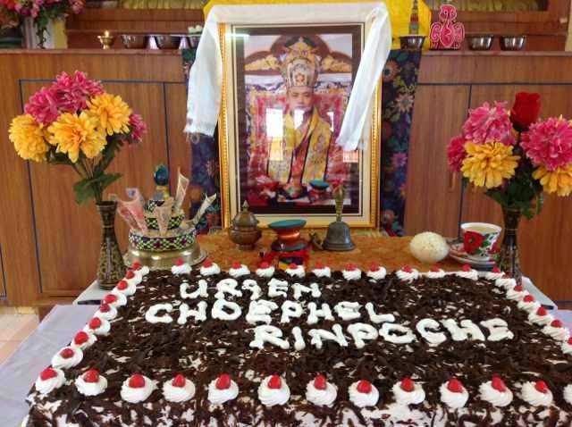 Celebration of Kyabje Ugyen Choephel Rinpoche's Birthday on 6th August 2015