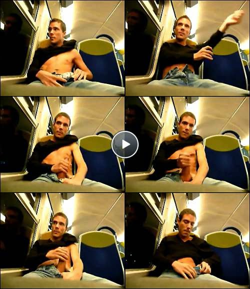 jerking off on the train video