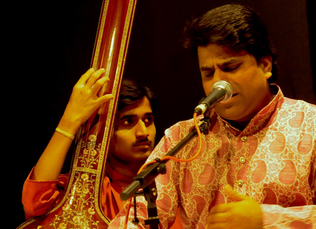 The accompanist at the National Brother's Concert at the Calcutta School of Music