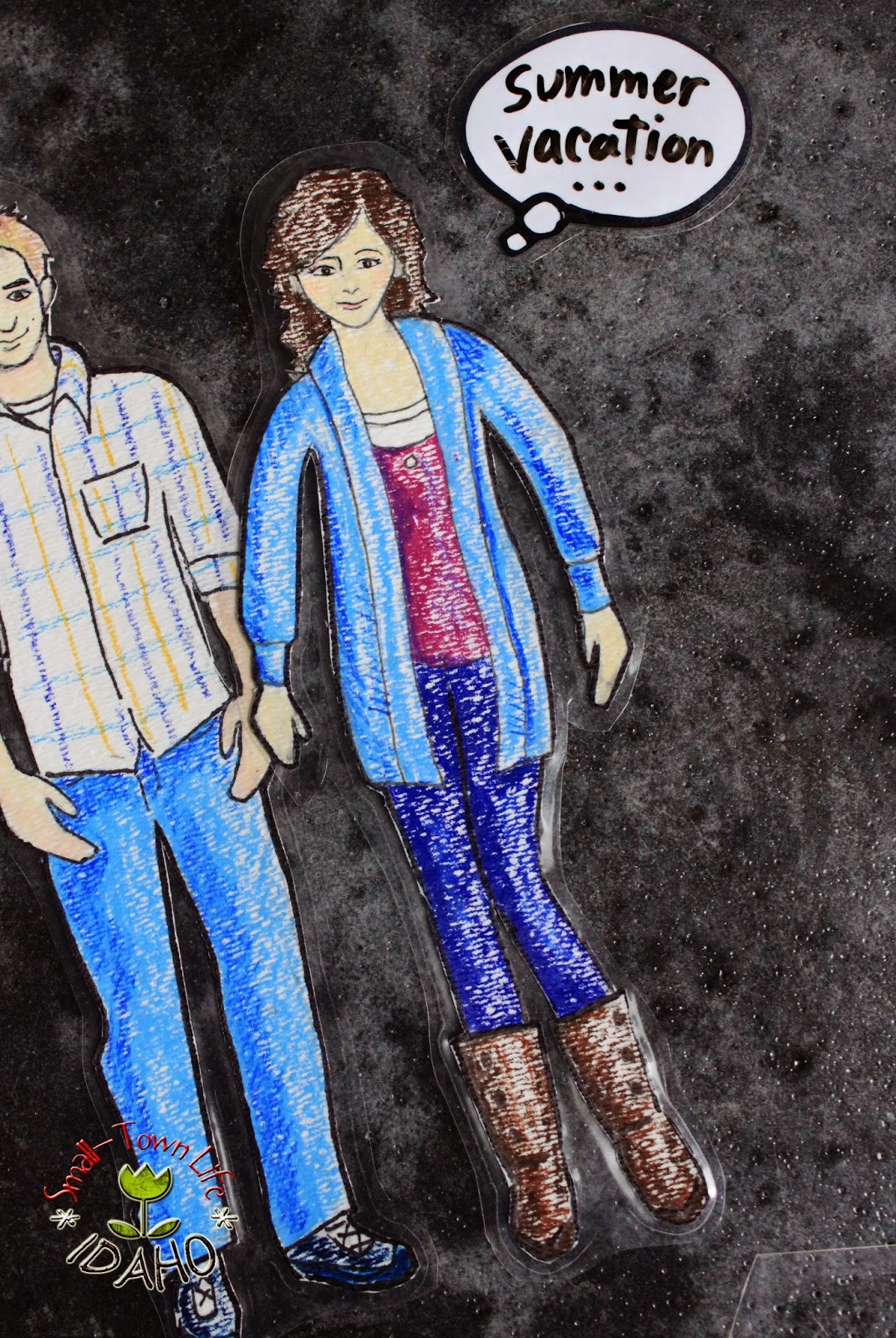Our SmallTown Idaho Life PERSONALIZED PAPER DOLL (with dry