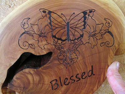 Blessed Handmade Inspirational Reclaimed Wood Juniper Sign Sayings Wall Art Hanging Country Home Decor