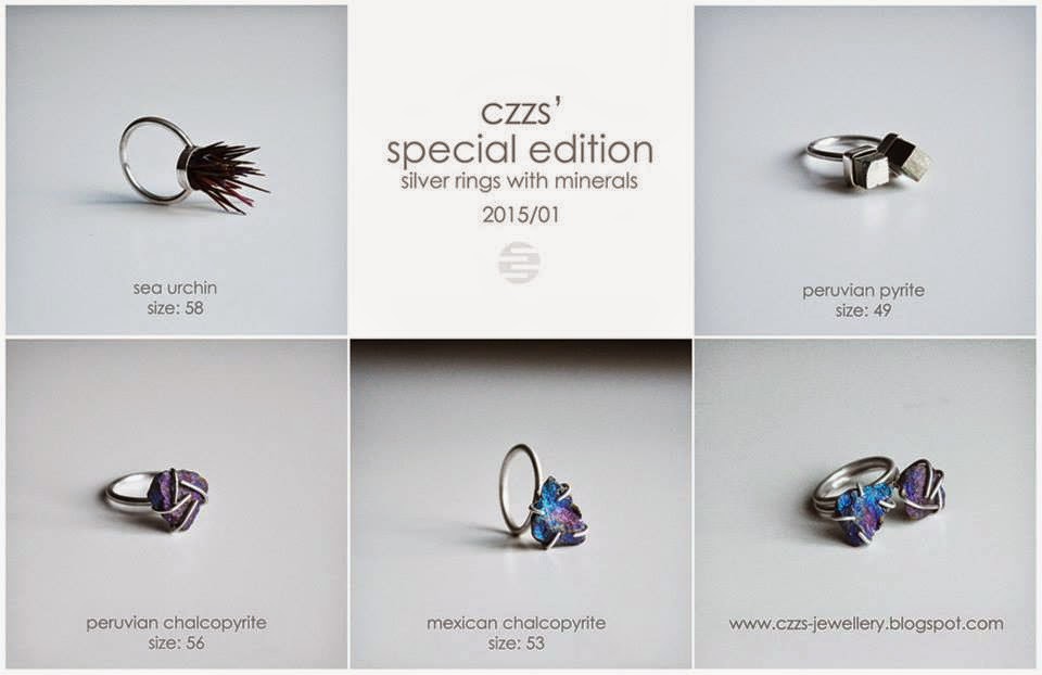 CZZS' SPECIAL EDITION / silver rings with minerals
