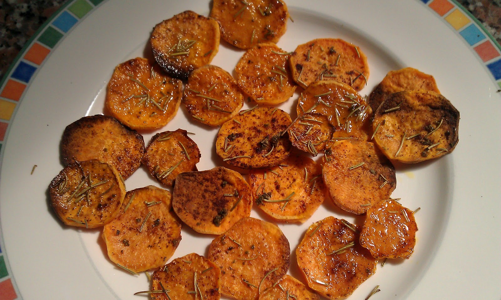 Mommy and Baby food Baked Sweet Potato Chips and Roasted Sweet Potato