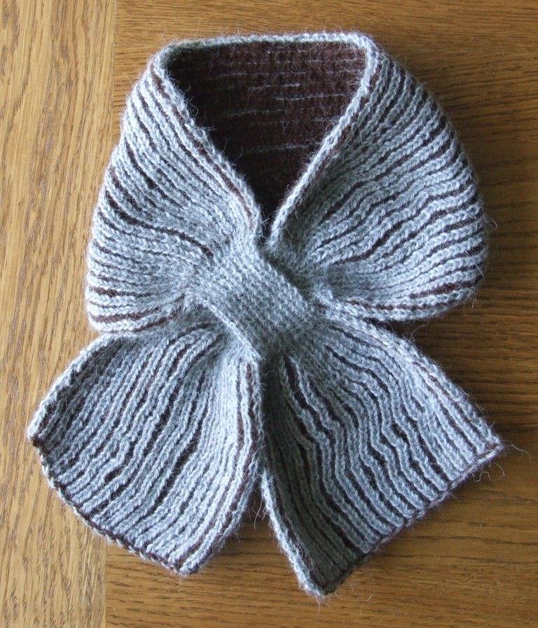Knitting Now and Then: A Brioche Stitch Scarf