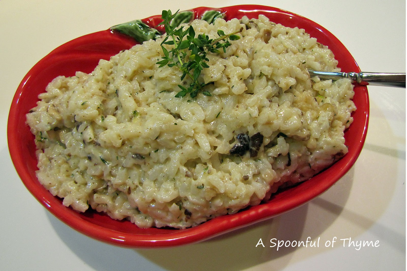 Cheesy Rice with Garlic and Thyme