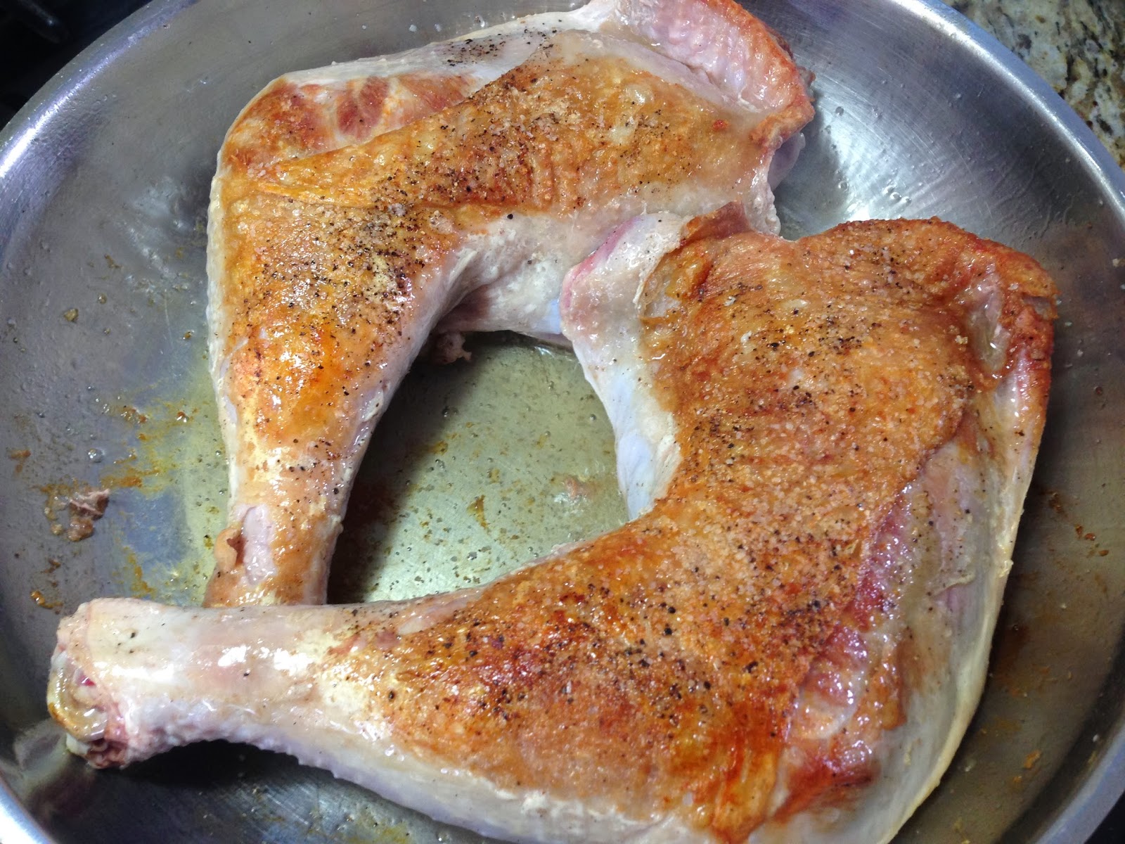 Cooking with SAHD Red Wine Braised Turkey Legs