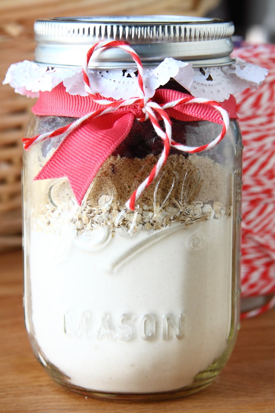 ShowFood Chef Food Gift Olive Oil Cranberry & Oat Scones Mix In A Jar