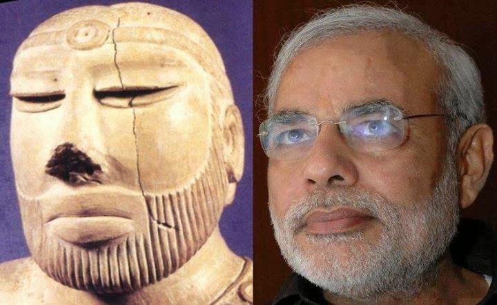 Image result for harappan statue modi