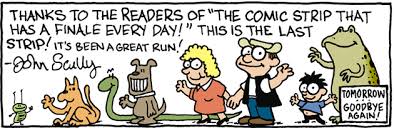 "John Scully's" comic strip that has a farewell every day (drawn and written by Ruben Bolling)