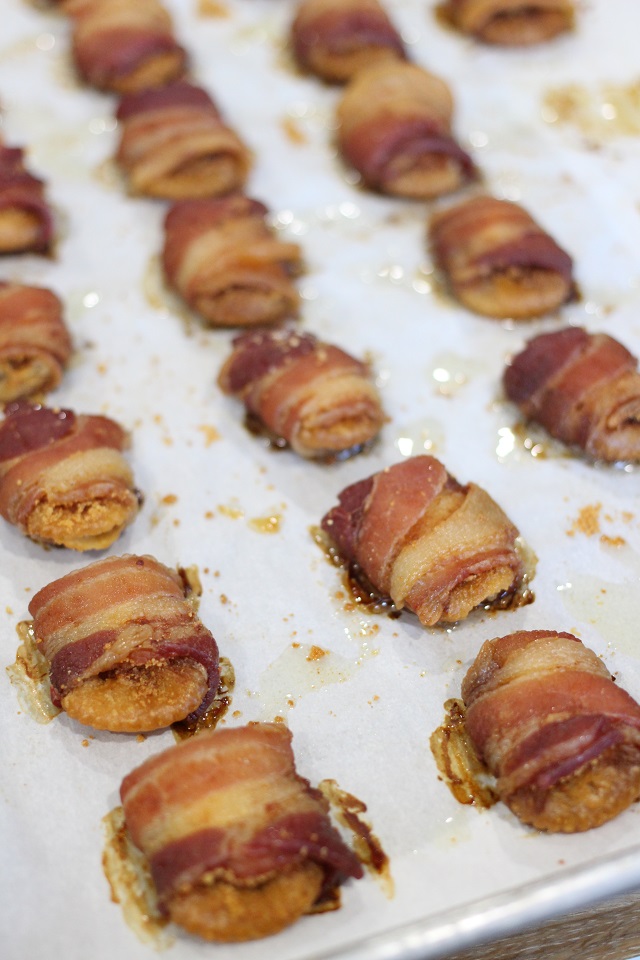 Bacon Wrapped Parmesan Crackers Mama Loves Food