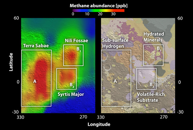 El Curiosity descubre que Marte se parece a Hawaii Marte+metano+