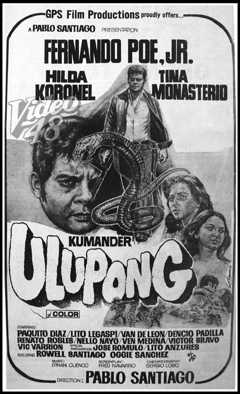FPJ+Movie+Video+1978 FPJ: FERNANDO POE, JR. AND AND HILDA KORONEL IN "KUMANDER ULUPONG ...