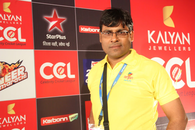 Manoj Bhawuk at Celebrity Cricket League,Season 3, Event held at the Reliance Studios, Goregaon Filmcity in Mumbai on January 19, 2013. — at Reliance Studios, Goregaon Filmcity in Mumbai.