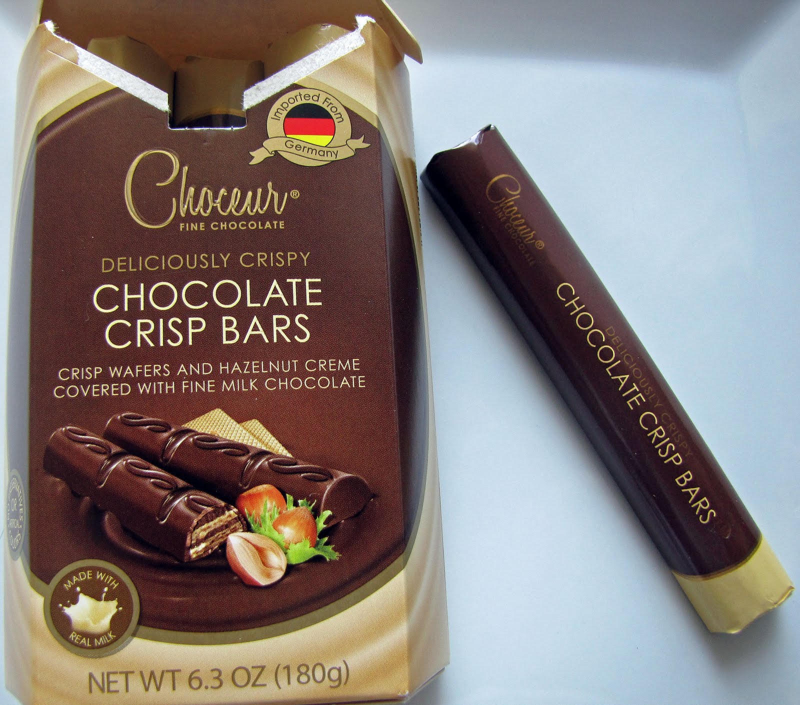 The ChocoAholic Choceur Chocolate Crisp Bars Quality Made German