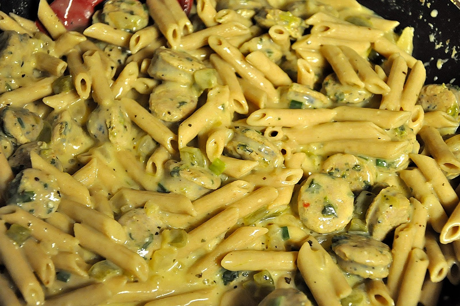 What's Cooking at Richard's ?? Spinach and Asiago Sausage with Penne