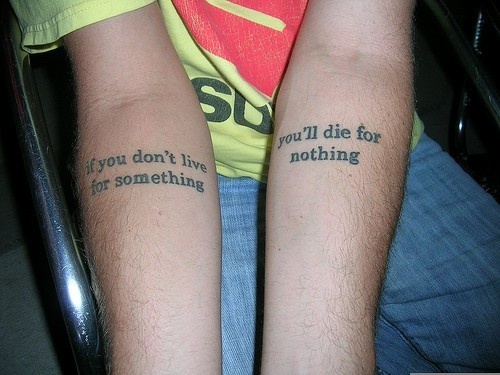 Short Tattoo Quotes never a failure always a lesson