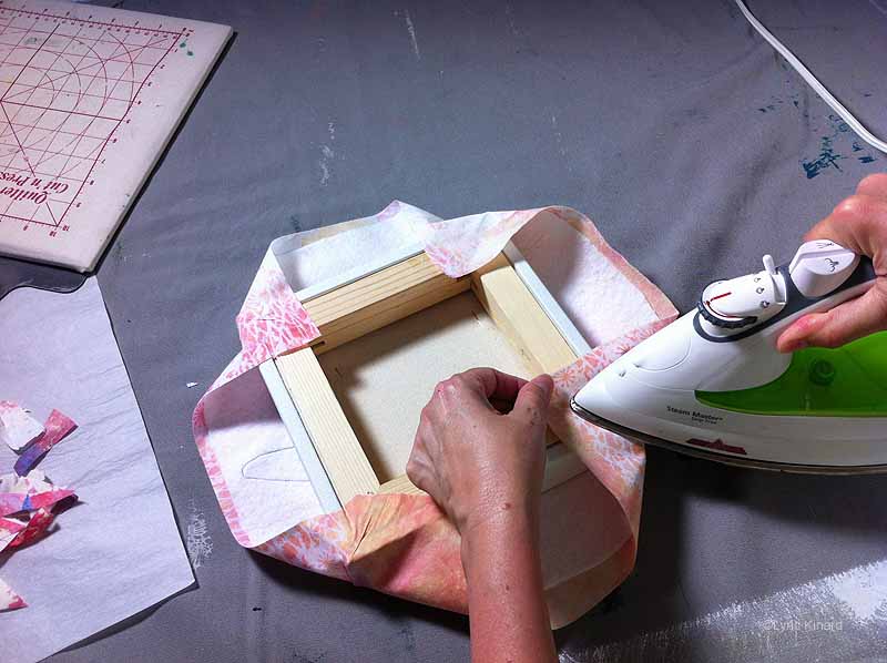 Lyric Art Tutorial Wrapping a Gallery Wrapped Canvas