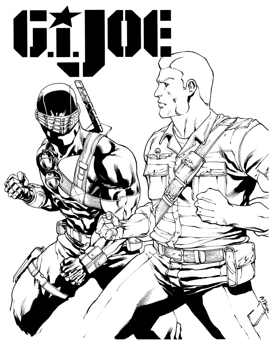 Robert Atkins Art Daily Sketch Snake Eyes And Duke