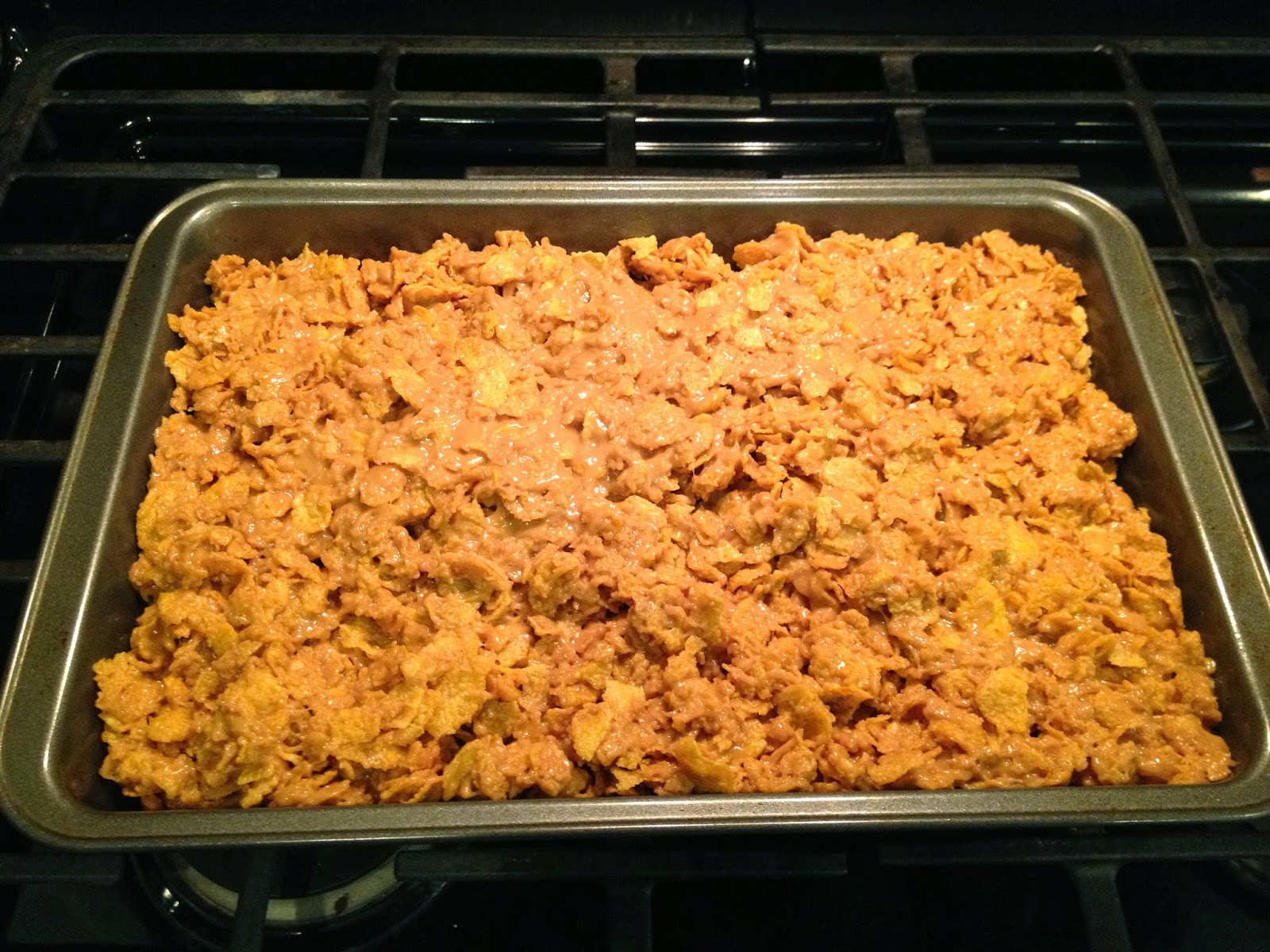 Sew Baked Corn Flake Peanut Butter Bars