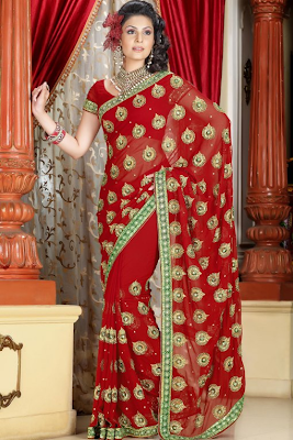 Indian New Collection Bridal Fancy Saree Styles