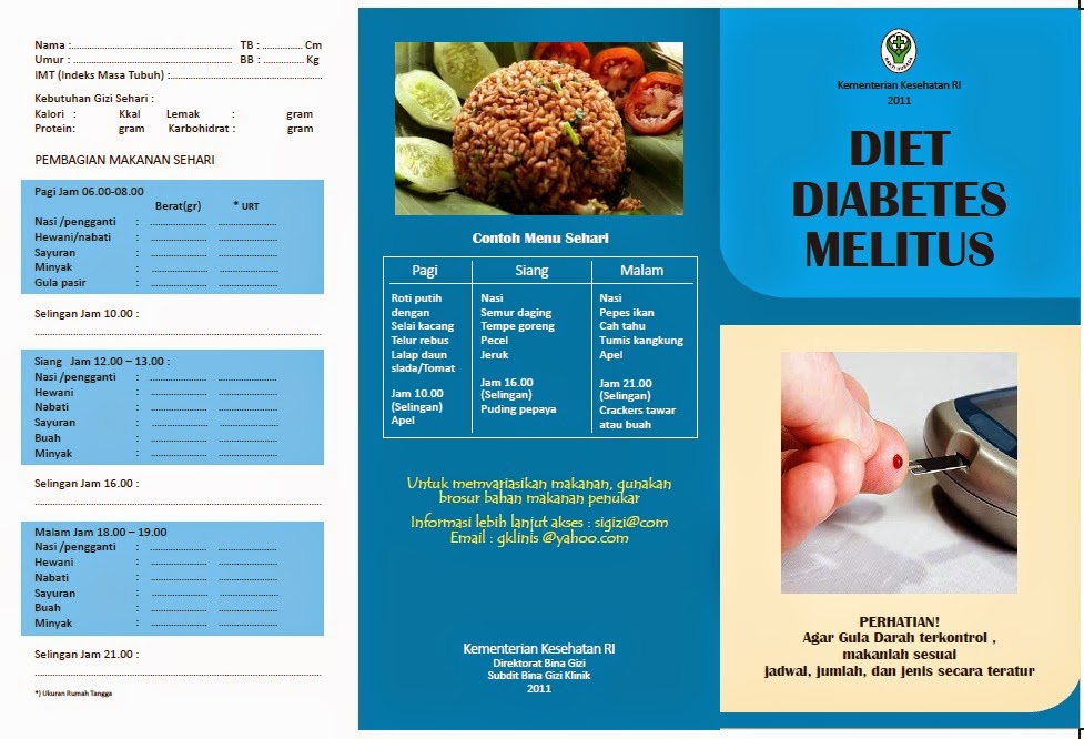 Contoh Brosur Diet Dm