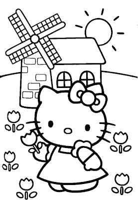 Hello Kitty Printable Coloring Pages