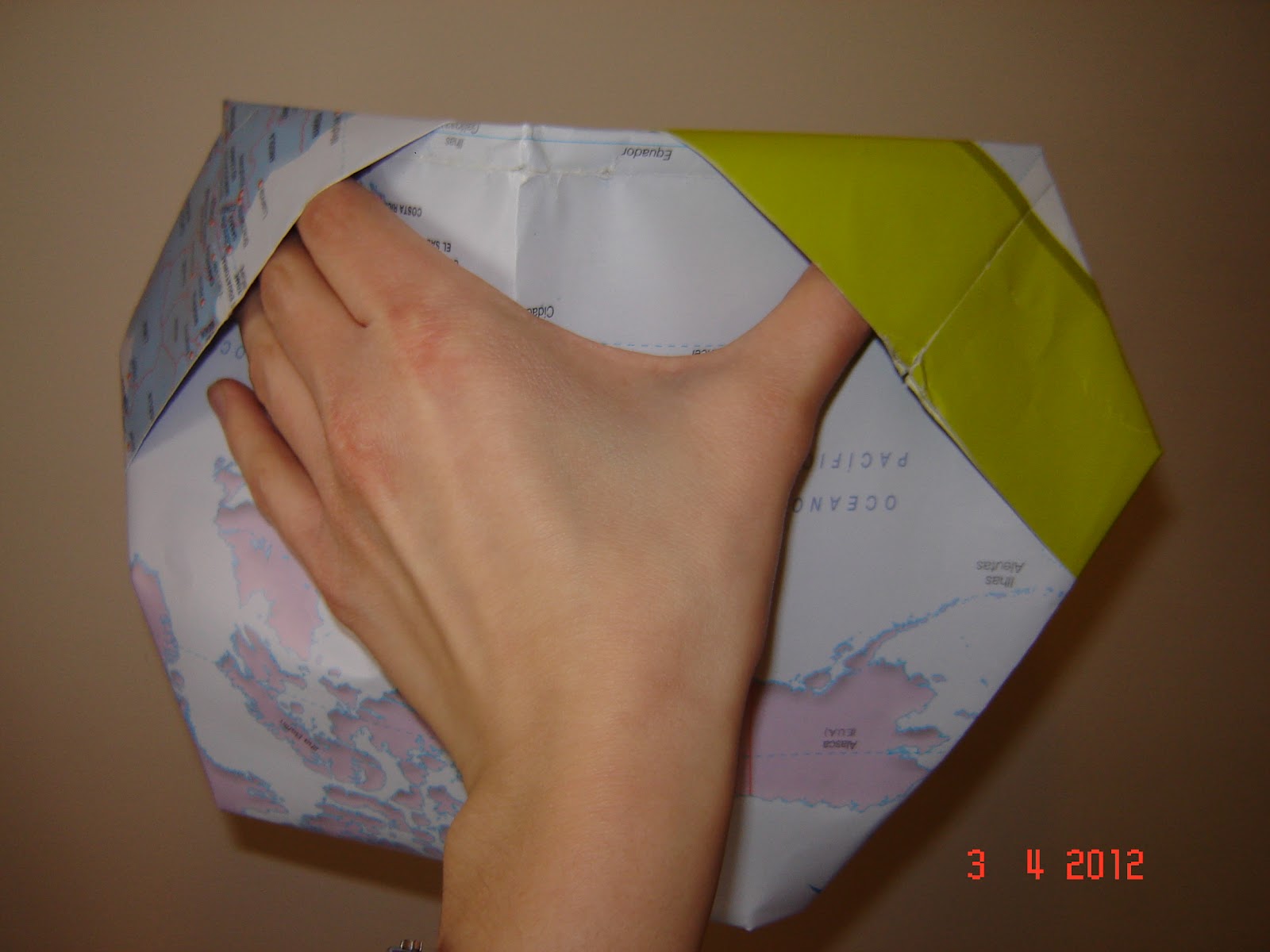 50 Origami Designs day 49 Baseball glove