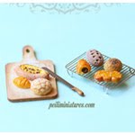 New Dollhouse Miniature Assorted bread Mold
