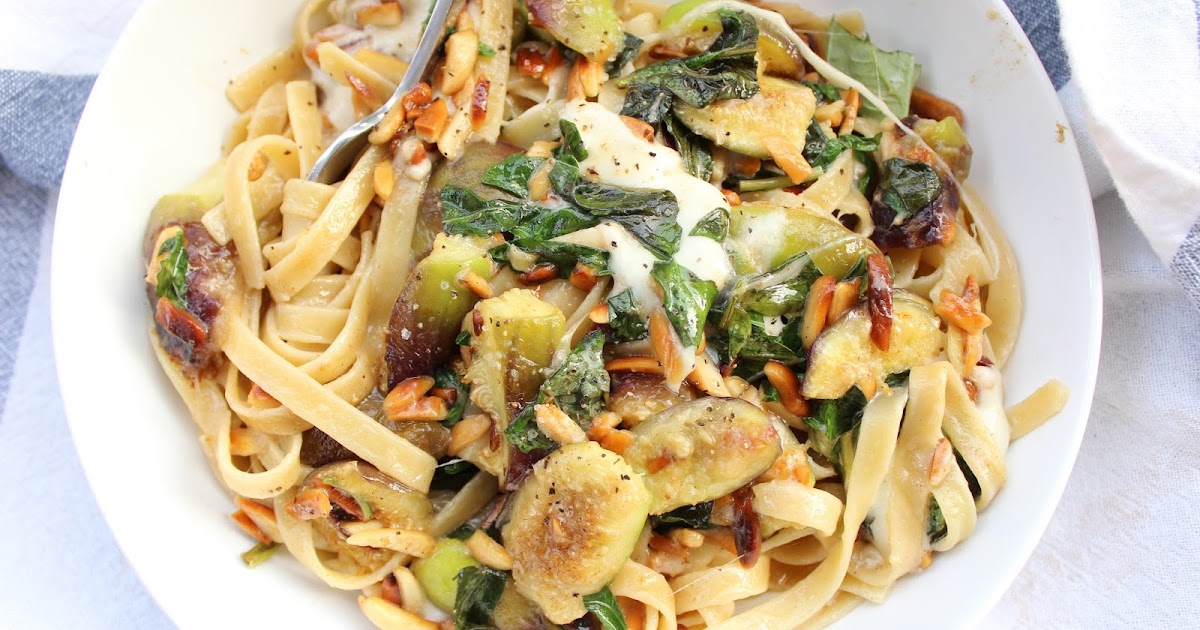 Martha Chartreuse Recipe {Fresh Fig + Toasted Almond Pasta}