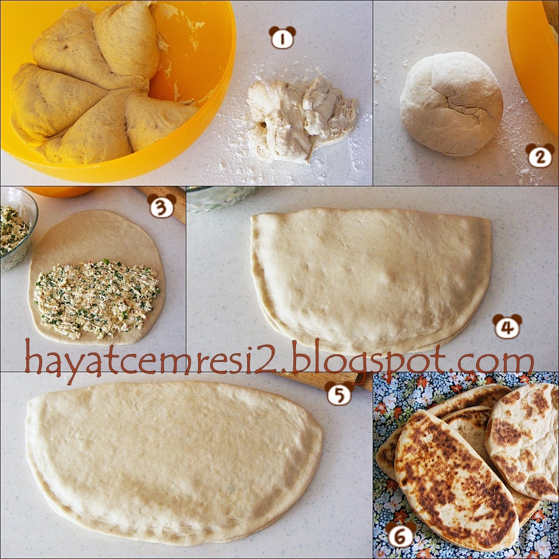 cokelekli peynirli bazlama ekmek 3