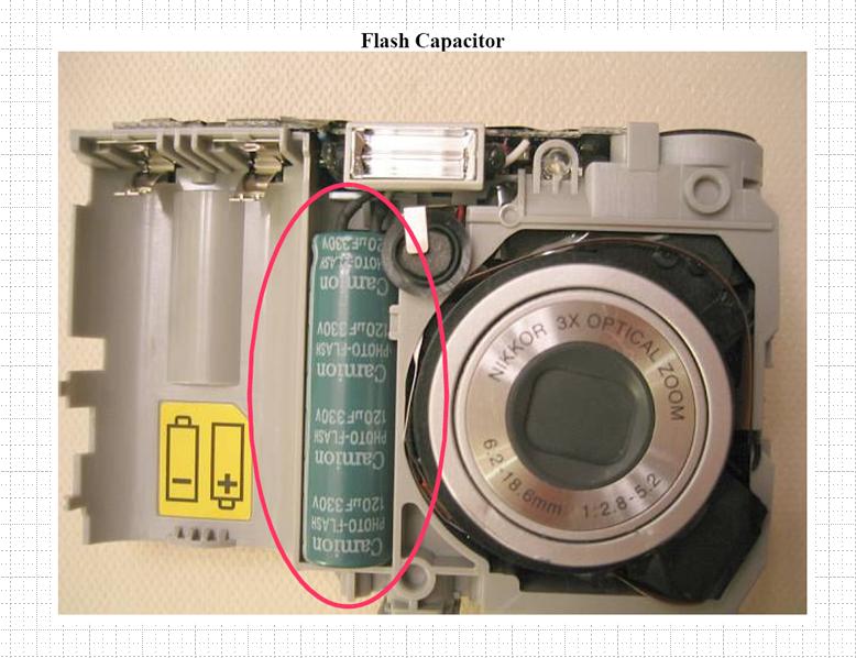 Important Warning ! Camera Flash Capacitor saturasi