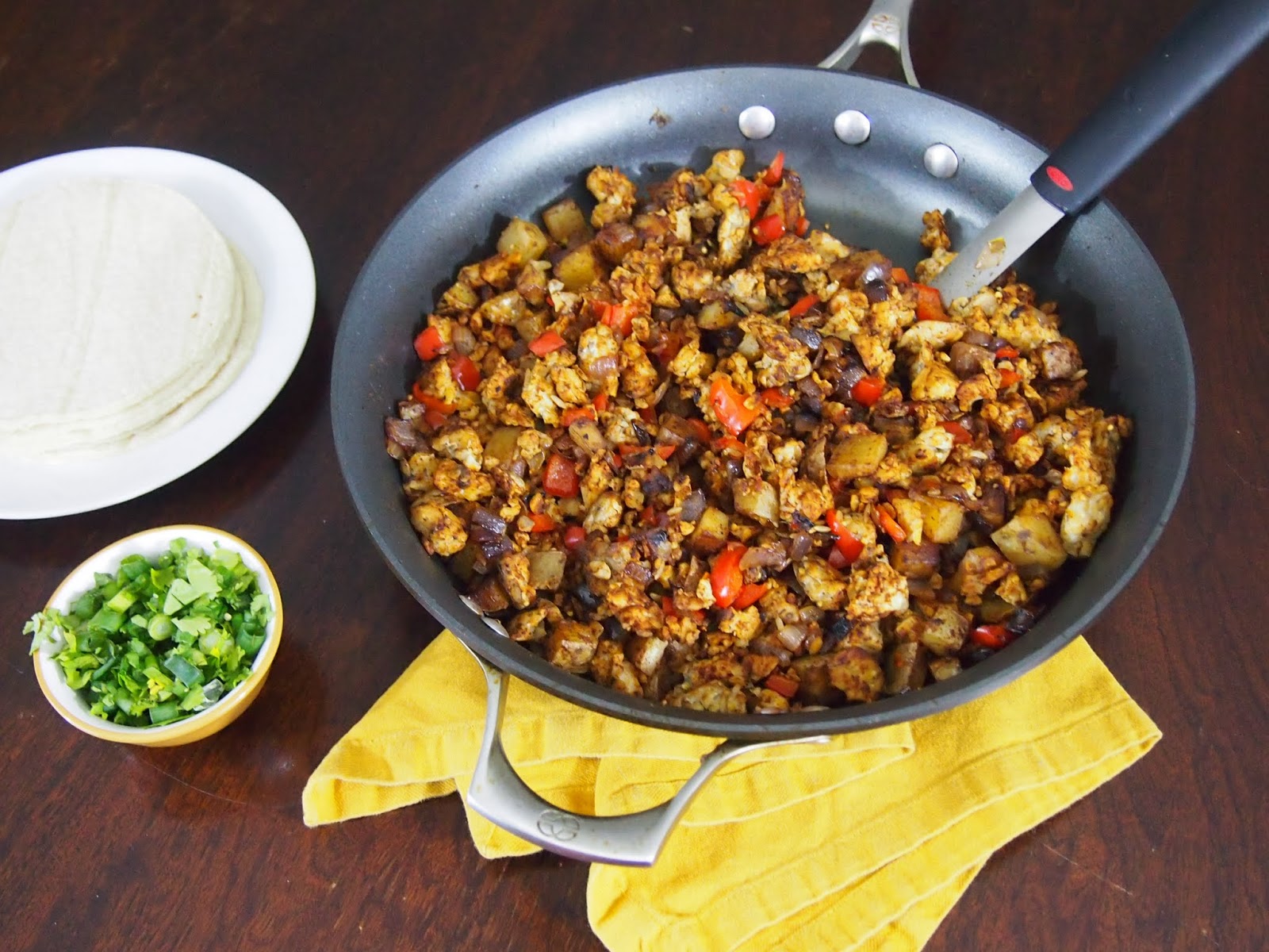 An Avocado A Day Chorizo Tempeh & Potato Tacos