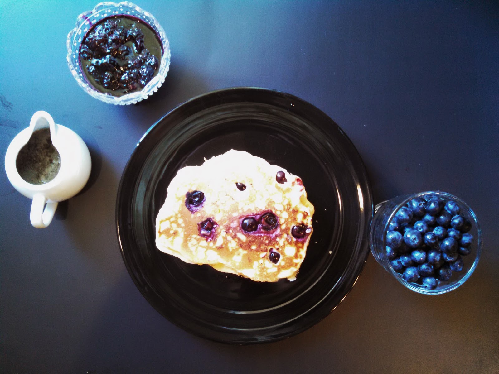 Hot Dog It's a Food Blog Blueberry Pancakes with Maple Butter
