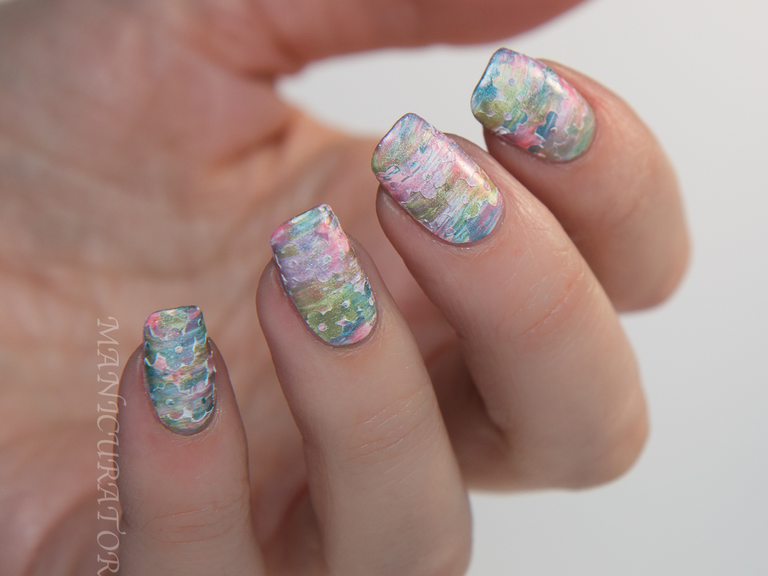 KBShimmer Spring 2015 Holos Fan Brush Flower Vinyls Nail Art