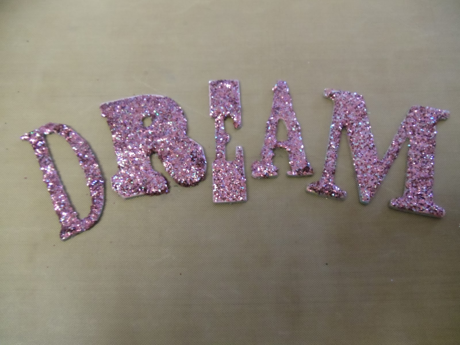 UpDate Chipboard Letters with Glitter Ann Butler Designs