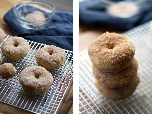 Baked Cinnamon + Sugar Donuts | Sevengrams