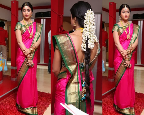 Shriya Pink Bridal Silk Saree