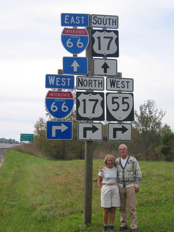My Parents on the Road to Skyline Drive - Shenandoah - Sept 2005