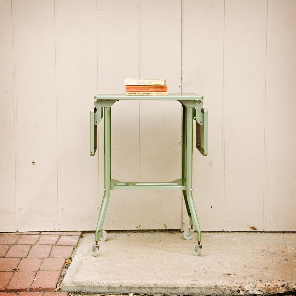 The Two Sparrows Vintage Industrial Typewriter Cart