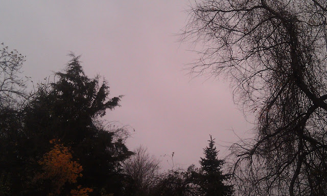 Red sky on October 29