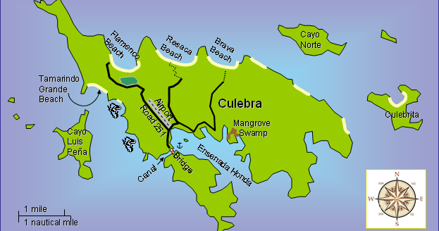 Culebra Island Map by Tbanjo