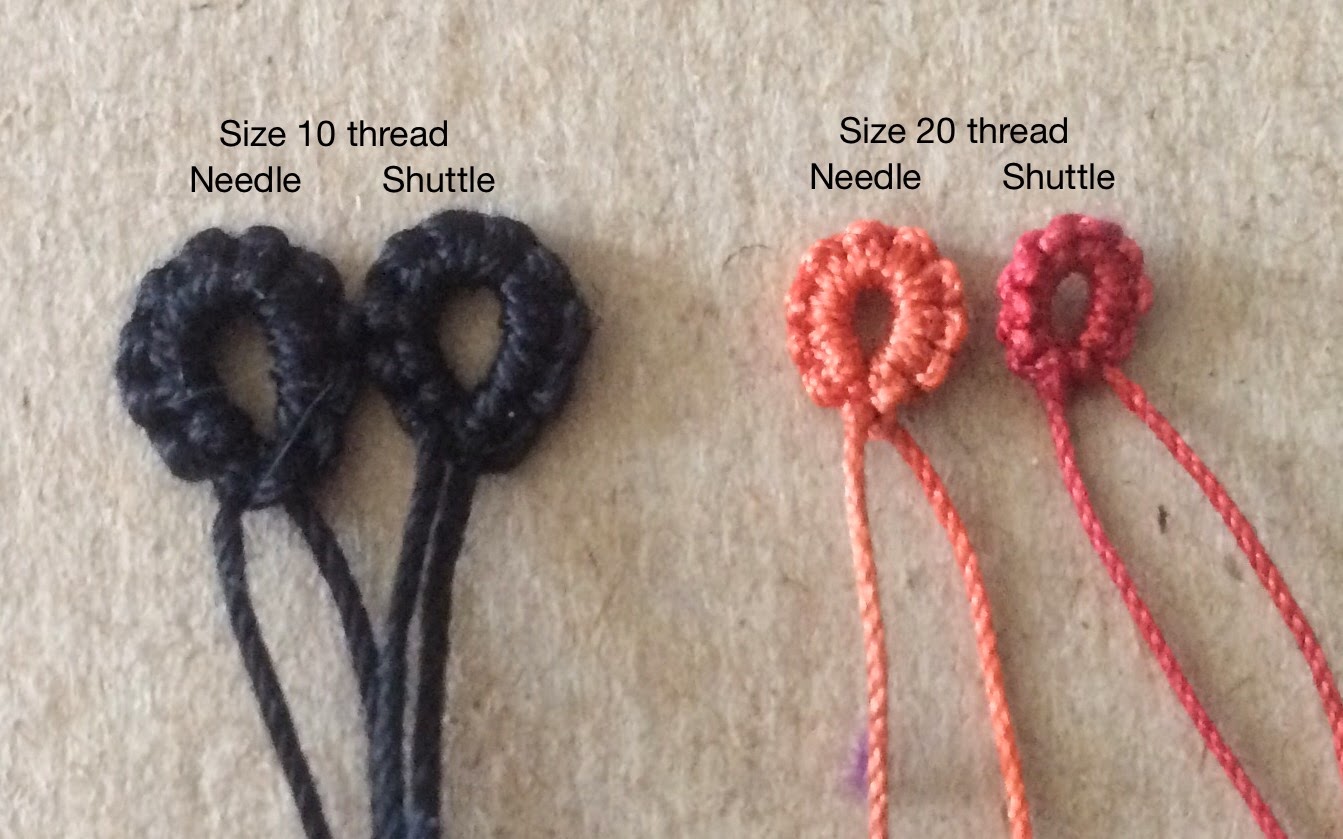 Needle Tatting vs Shuttle Tatting