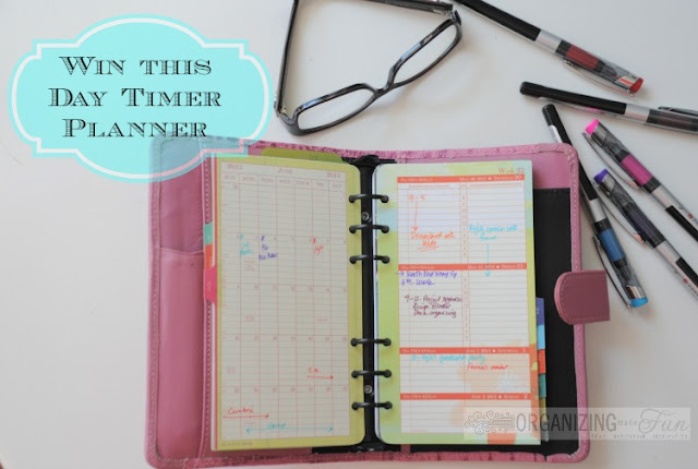 Win a Day Timer Planner | OrganizingMadeFun.com