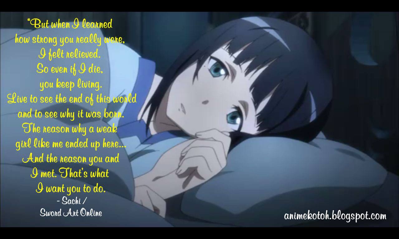 Sword Art Online Quotes. QuotesGram