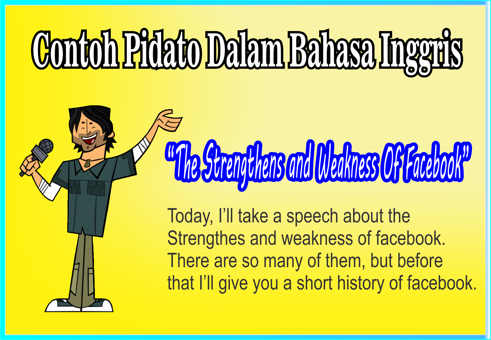 contoh pidato singkat dalam bahasa inggris Anggun Kasturi